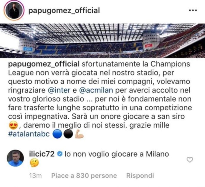 Ilicic (Screen instagram)