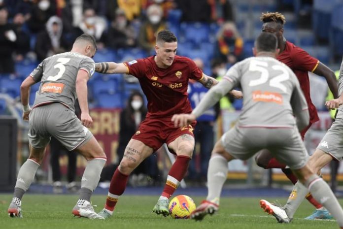Zaniolo_Roma_dribbling_foto